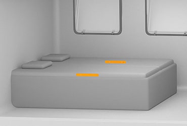 Design interno de camas de barcos