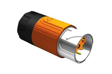 Conector Springtec, série 915, acoplamento de potência