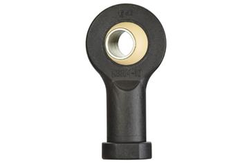 Terminal de rótula com rosca fêmea igubal® KBLM com casquilho em aço inoxidável, calota esférica em iglidur® W300, dimensões métricas