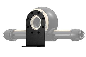 Opção de montagem drygear® Apiro vertical, flange