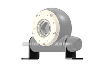Opção de montagem drygear® Apiro axial, fixação angular