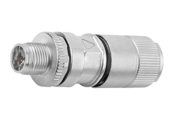 Conector de cabo Binder M12-X, 5,5-9,0 mm, blindado, 99 3787 810 08, grampo de corte, IP67