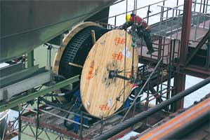 Montagem do Sistema de esteiras porta cabos completo a partir da caixa