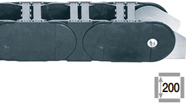 Calhas porta-cabos com travessas elo sim elo não