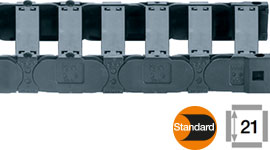 Calhas porta-cabos com travessas elo sim elo não