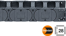 Calhas porta-cabos com travessas elo sim elo não