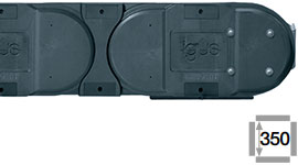 Calhas porta-cabos com travessas elo sim elo não