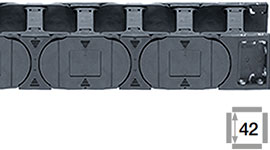 Calhas porta-cabos com travessas elo sim elo não