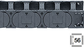 Calhas porta-cabos com travessas elo sim elo não