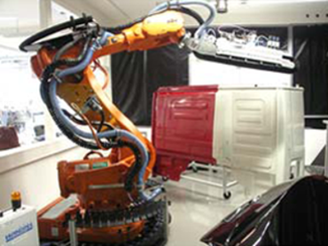 Exemplo de aplicação de um cabo para robôs