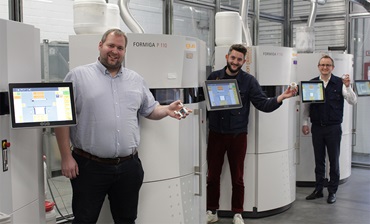 Equipe de impressão 3D da igus