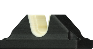 Bloco de suporte de fuso de avanço impresso em 3D