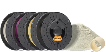 Tribo-filamentos e pó de sinterização a laser