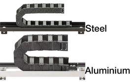 Bandeja de suporte de aço e alumínio