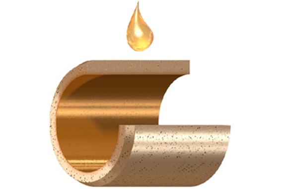 Estrutura da bucha sinterizada