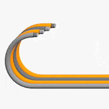 Animação sobre os cabos chainflex® em movimento