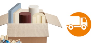 Entrega dos componentes torneados ou fresados