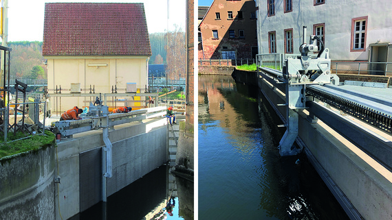 Braço de limpeza de rastelo