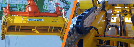 Esteiras porta cabos de spreader