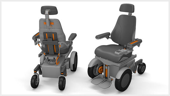 Cadeira de rodas com produtos igus