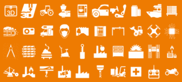 Símbolos das indústrias da igus