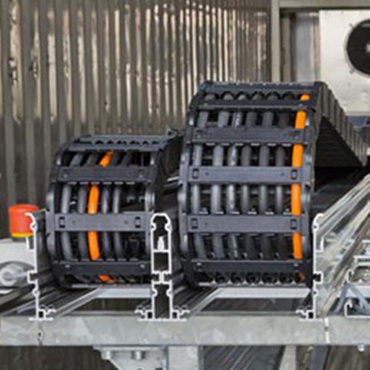 Cabos igus em testes de cargas