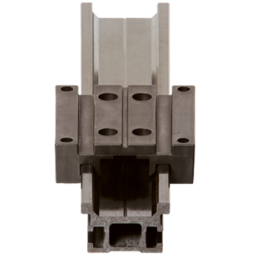 Trilho de carbono drylin® W com carrinho de plástico