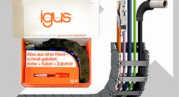 Amostra da esteira porta cabos