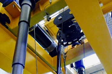 e-spool em ponte rolante