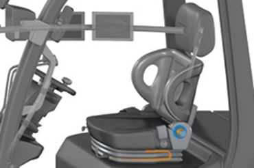 Assento com Esteira porta cabos