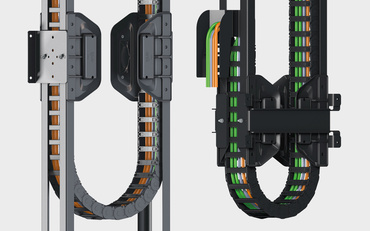 Esteiras porta cabos guidelok slimline P e P.S