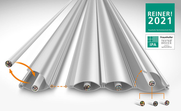 Sistema de condução de cabos e-skin® flat