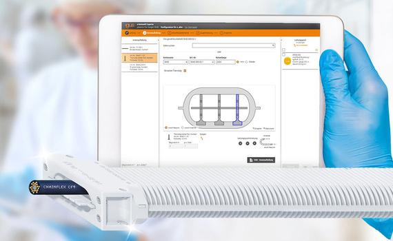 Configurador da separação interna da e-skin