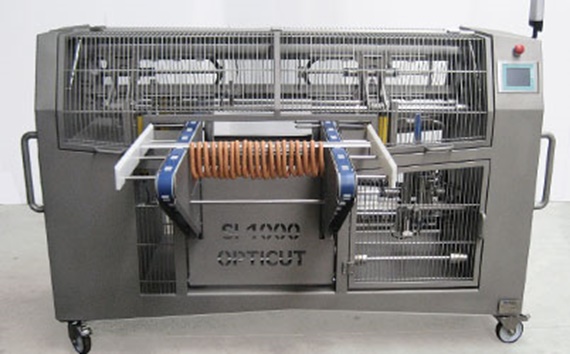 Máquina de corte de salsichas