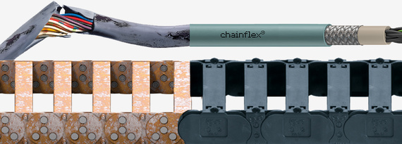 Esteiras porta cabos e chainflex em comparação com produtos concorrentes