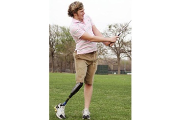 Próteses de perna da Blatchford Products com buchas iglidur®