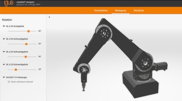 Projeto com um braço articulado robolink® D