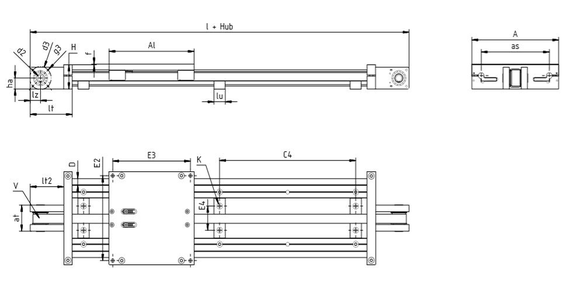 Desenho técnico ZLW-10-xxx-ES