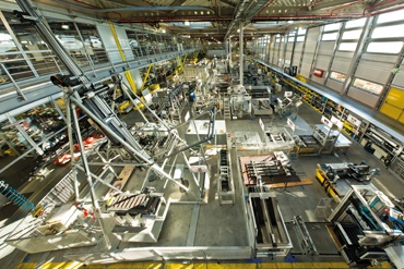 Laboratório de testes da igus para sistemas de fornecimento de energia