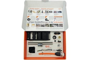 Caixa de amostras para a indústria têxtil