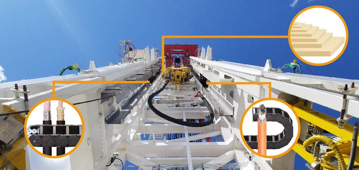 Top drive com produtos igus